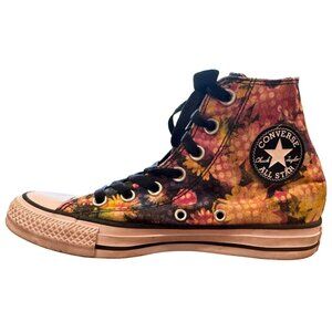 Converse All Star Chuck Taylor High Top Sneakers Floral Print Women's Size 6